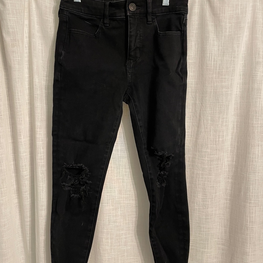Women's Black Ripped Jeans